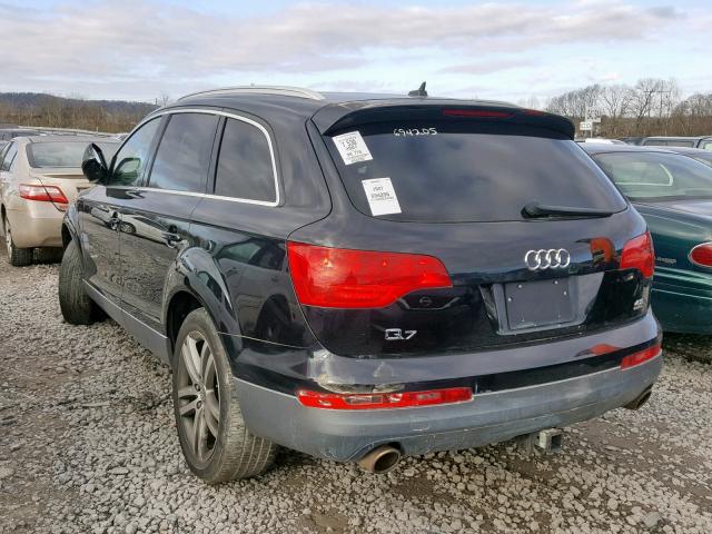 WA1BV74L57D050347 - 2007 AUDI Q7 4.2 QUA BLACK photo 3