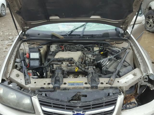 2G1WF52E439296058 - 2003 CHEVROLET IMPALA TAN photo 7