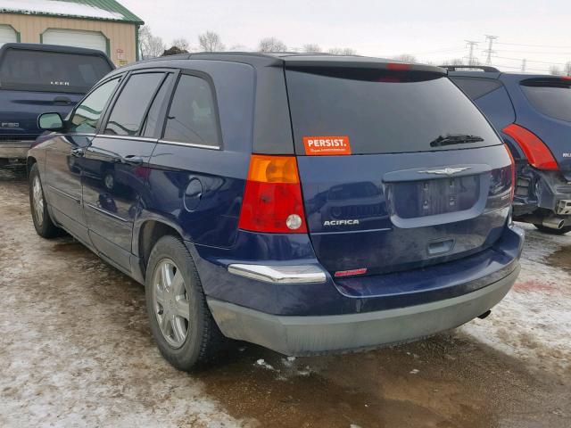 2C8GF68424R620656 - 2004 CHRYSLER PACIFICA BLUE photo 3