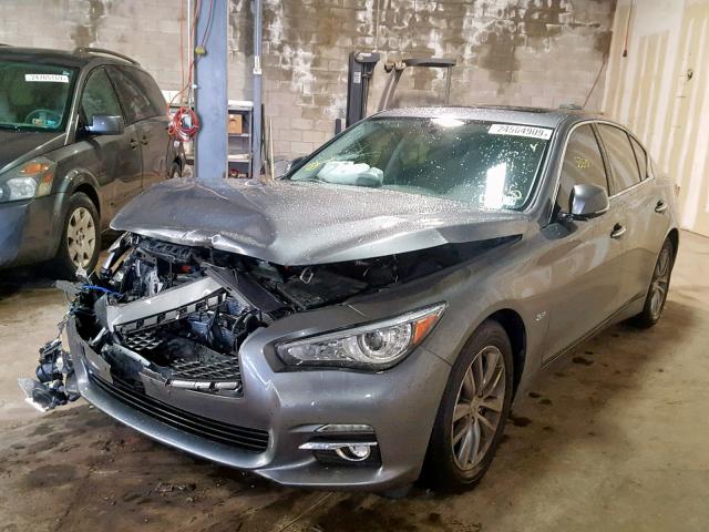 JN1EV7AR7HM831516 - 2017 INFINITI Q50 PREMIU GRAY photo 2