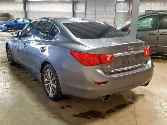 JN1EV7AR7HM831516 - 2017 INFINITI Q50 PREMIU GRAY photo 3