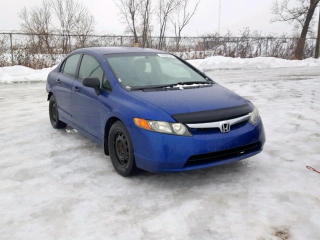 2HGFA15367H005453 - 2007 HONDA CIVIC DX BLUE photo 1