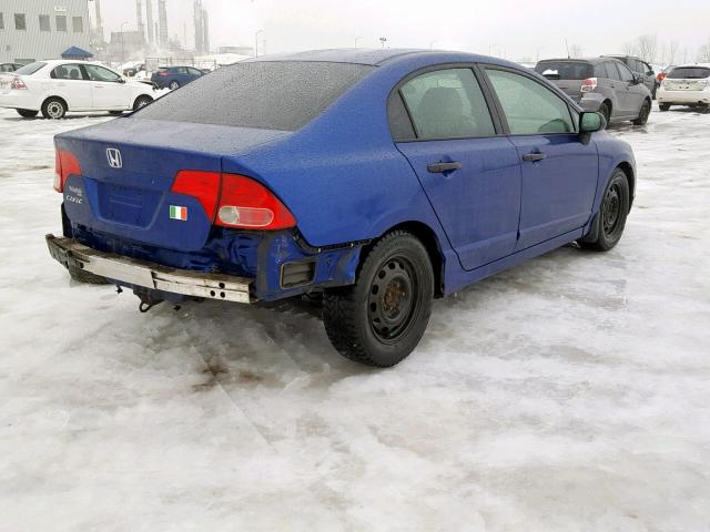 2HGFA15367H005453 - 2007 HONDA CIVIC DX BLUE photo 4