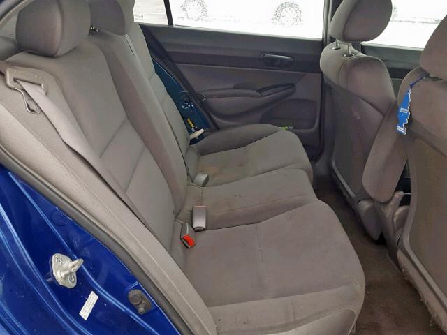 2HGFA15367H005453 - 2007 HONDA CIVIC DX BLUE photo 6