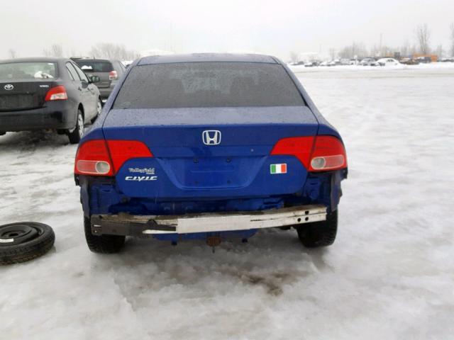 2HGFA15367H005453 - 2007 HONDA CIVIC DX BLUE photo 9