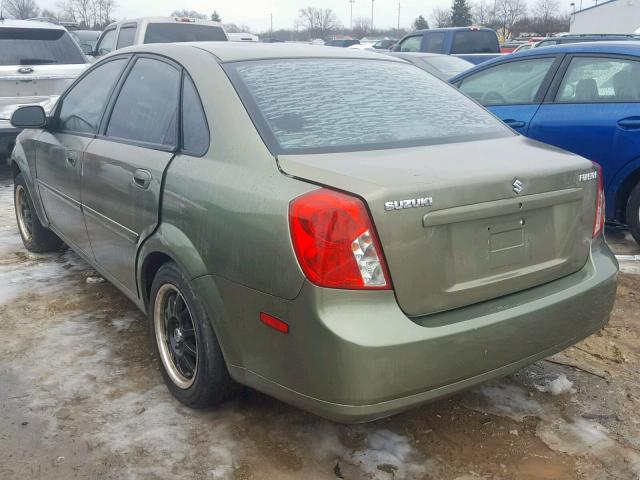 KL5JD52Z44K967356 - 2004 SUZUKI FORENZA S GREEN photo 3