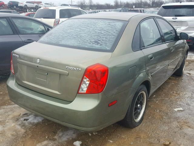 KL5JD52Z44K967356 - 2004 SUZUKI FORENZA S GREEN photo 4