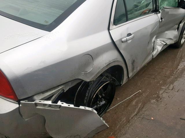 1G1ZB5E12BF175911 - 2011 CHEVROLET MALIBU LS ვერცხლისფერი ფოტო 9