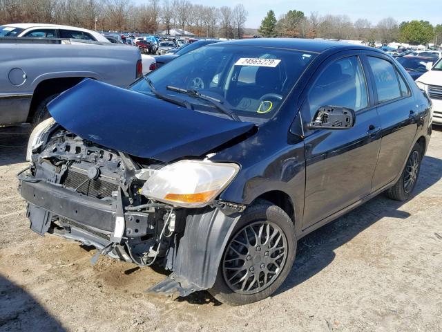 JTDBT903091342831 - 2009 TOYOTA YARIS BLACK photo 2