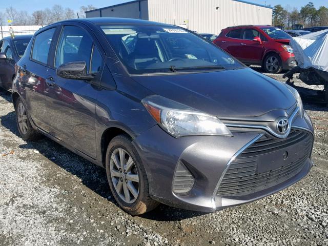 VNKKTUD36FA021649 - 2015 TOYOTA YARIS GRAY photo 1