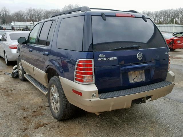 4M2ZU86K35ZJ17295 - 2005 MERCURY MOUNTAINEE BLUE photo 3