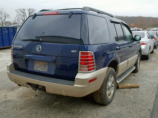 4M2ZU86K35ZJ17295 - 2005 MERCURY MOUNTAINEE BLUE photo 4