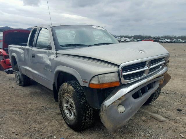 1B7GG22N0YS596578 - 2000 DODGE DAKOTA SILVER photo 1