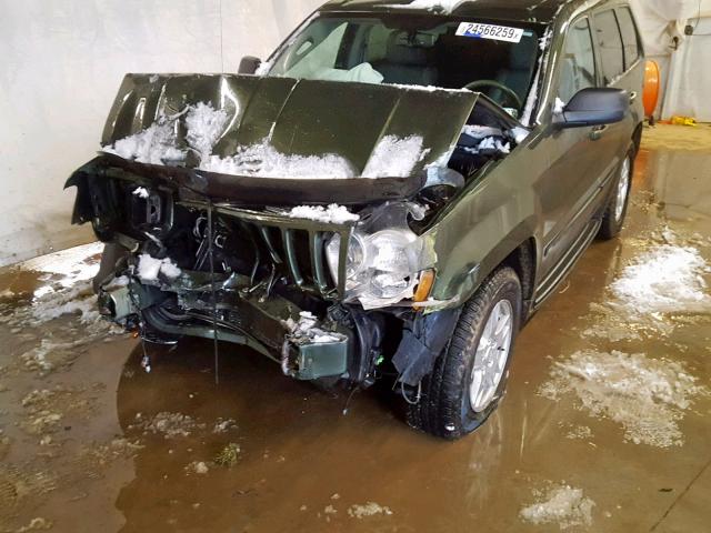 1J8GR48K17C664357 - 2007 JEEP GRAND CHER GREEN photo 10