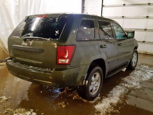 1J8GR48K17C664357 - 2007 JEEP GRAND CHER GREEN photo 4