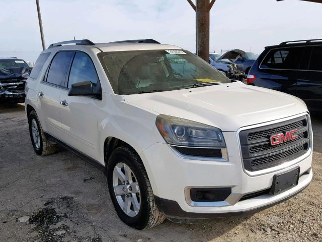 1GKKRPKD6DJ254078 - 2013 GMC ACADIA SLE WHITE photo 1