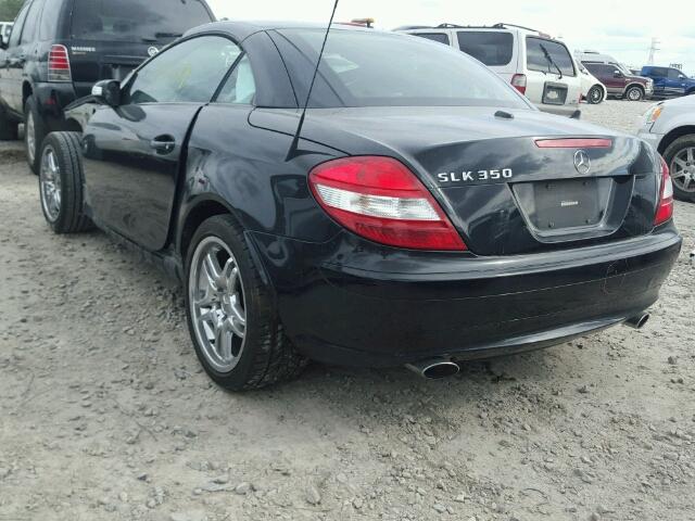 WDBWK56FX6F108725 - 2006 MERCEDES-BENZ SLK 350 შავი ფოტო 3