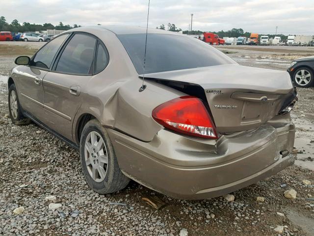 1FAFP53U27A125528 - 2007 FORD TAURUS SE GOLD photo 3