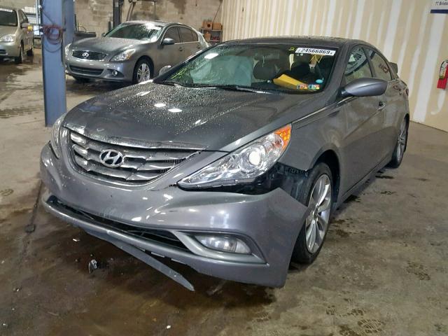 5NPEC4AB1CH442703 - 2012 HYUNDAI SONATA SE GRAY photo 2