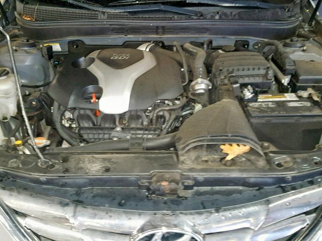 5NPEC4AB1CH442703 - 2012 HYUNDAI SONATA SE GRAY photo 7