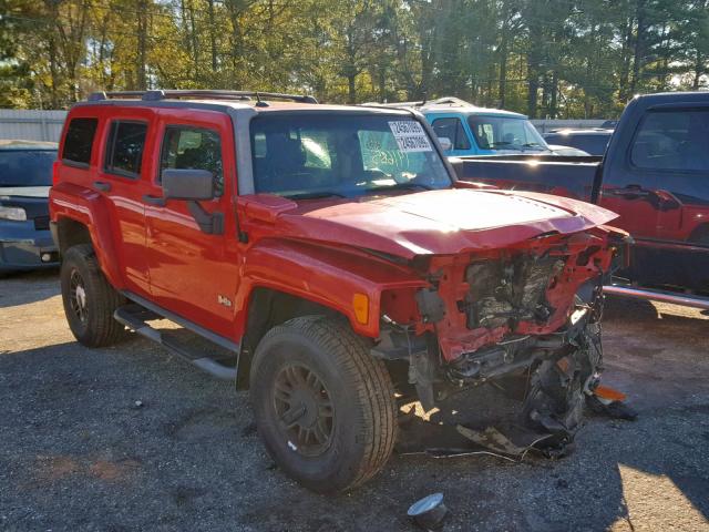 5GTDN136868132600 - 2006 HUMMER H3 RED photo 1