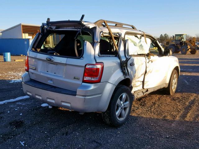 1FMCU9DG6BKC35972 - 2011 FORD ESCAPE XLT SILVER photo 4