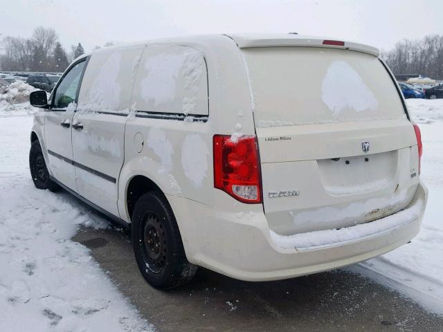 2C4JDGAG8CR250948 - 2012 DODGE RAM VAN WHITE photo 3