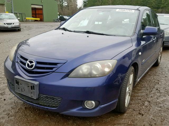 JM1BK143651221701 - 2005 MAZDA 3 HATCHBAC BLUE photo 2