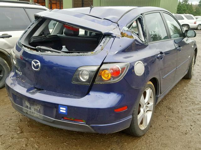 JM1BK143651221701 - 2005 MAZDA 3 HATCHBAC BLUE photo 4