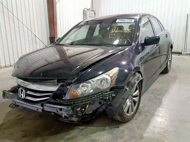 1HGCP2F88CA172360 - 2012 HONDA ACCORD EXL BLACK photo 2