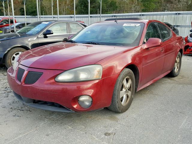 2G2WS542351158880 - 2005 PONTIAC GRAND PRIX MAROON photo 2