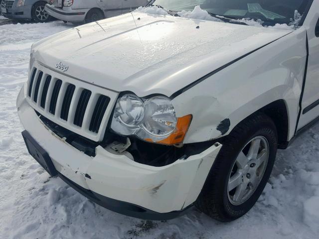 1J8GR48KX8C225806 - 2008 JEEP GRAND CHER WHITE photo 9