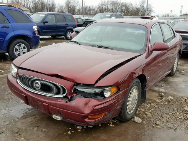 1G4HP54K22U145460 - 2002 BUICK LESABRE CU MAROON photo 2