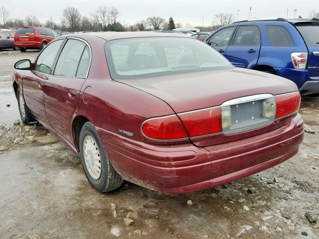 1G4HP54K22U145460 - 2002 BUICK LESABRE CU MAROON photo 3