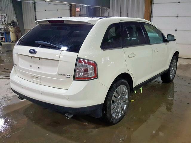 2FMDK49C88BA10300 - 2008 FORD EDGE LIMIT WHITE photo 4