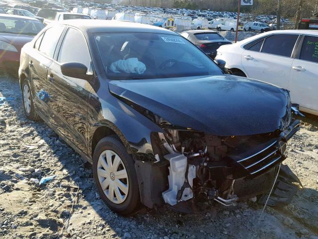 3VW2K7AJ8FM302125 - 2015 VOLKSWAGEN JETTA BASE BLACK photo 1