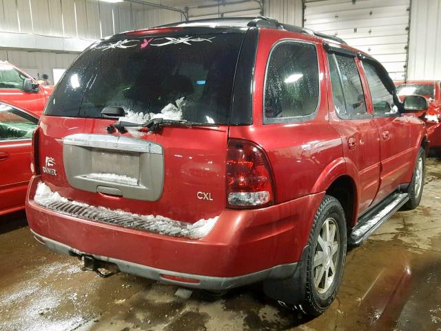 5GADT13SX52147077 - 2005 BUICK RAINIER CX RED photo 4