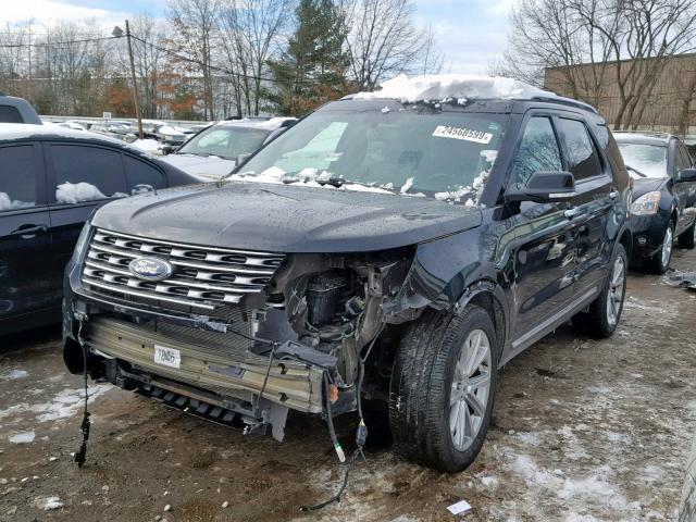 1FM5K8F84HGC92875 - 2017 FORD EXPLORER L BLACK photo 2