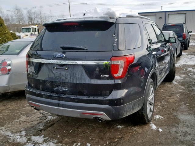 1FM5K8F84HGC92875 - 2017 FORD EXPLORER L BLACK photo 4