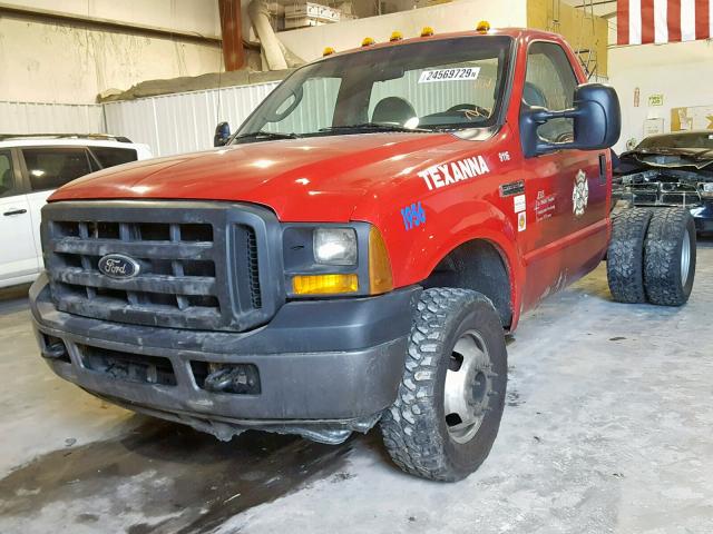 1FDWF37597EB16169 - 2007 FORD F350 SUPER RED photo 2