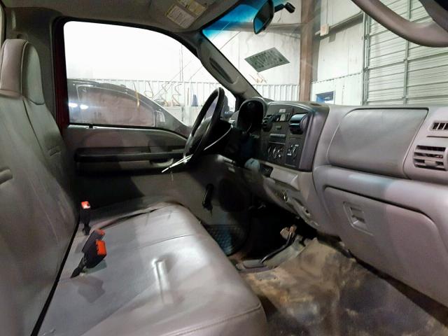 1FDWF37597EB16169 - 2007 FORD F350 SUPER RED photo 5