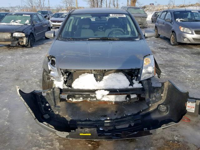 3N1AB6AP5CL665788 - 2012 NISSAN SENTRA 2.0 GRAY photo 9