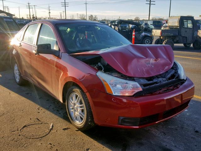 1FAHP35N49W180457 - 2009 FORD FOCUS SE RED photo 1