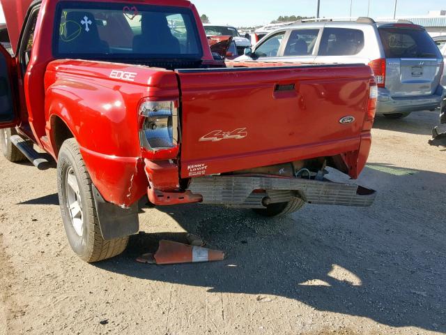 1FTYR11U34PA12141 - 2004 FORD RANGER RED photo 9
