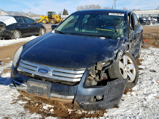 3FAHP07Z28R272022 - 2008 FORD FUSION SE BLUE photo 10