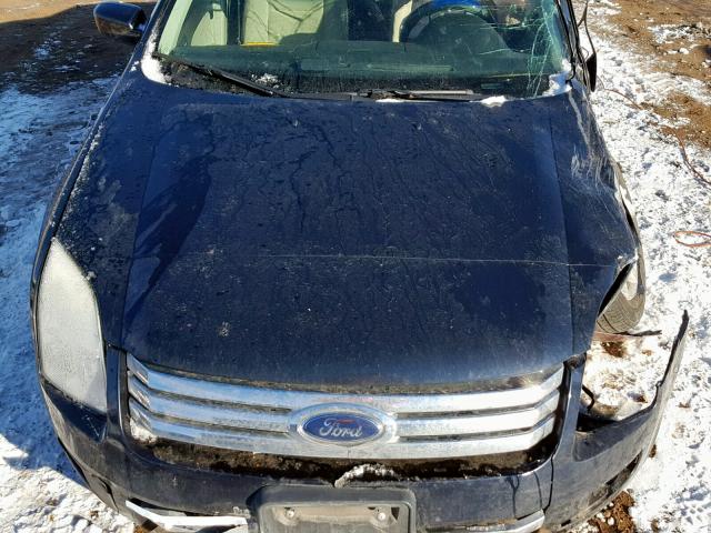 3FAHP07Z28R272022 - 2008 FORD FUSION SE BLUE photo 7