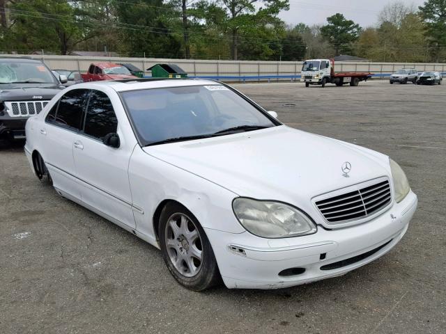 WDBNG70JXYA030257 - 2000 MERCEDES-BENZ S 430 WHITE photo 1