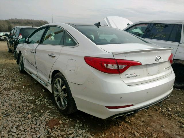 5NPE34AB5FH169012 - 2015 HYUNDAI SONATA SPO WHITE photo 3