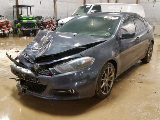 1C3CDFBB7ED677764 - 2014 DODGE DART SXT GRAY photo 2