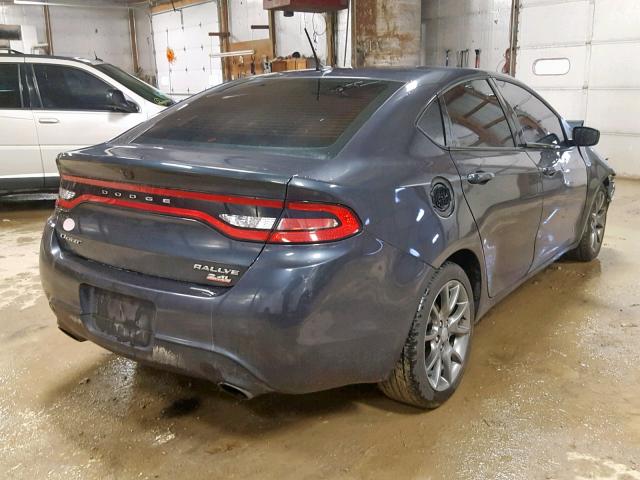 1C3CDFBB7ED677764 - 2014 DODGE DART SXT GRAY photo 4